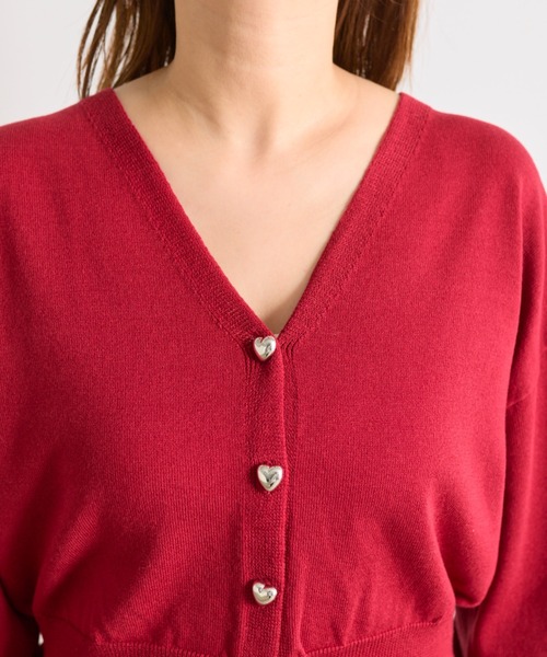 ハートボタンカーディガン（カーディガン/ボレロ）｜OLIVE des OLIVE