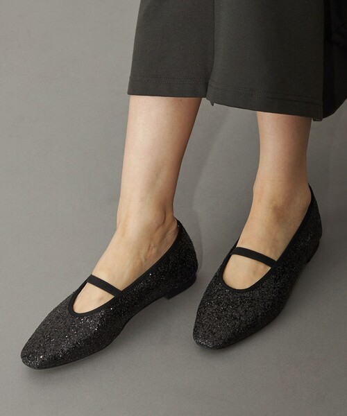 CITEN(シテン)の「<CITEN>グリッターバレエフラット(その他シューズ・レディース・シルバー/ブラック・23cm/24.5cm/24cm/23.5cm)」の2枚目の写真
