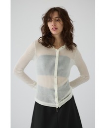 Lace knit SH レースニットシャツ（ニット/セーター）｜RIM.ARK