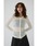 RIM.ARK�i�����A�[�N�j�́uSheer ribbed hoodie �V�A�[���u�t�[�f�B�[�i�J�[�f�B�K��/�{�����j�v�b�z���C�g
