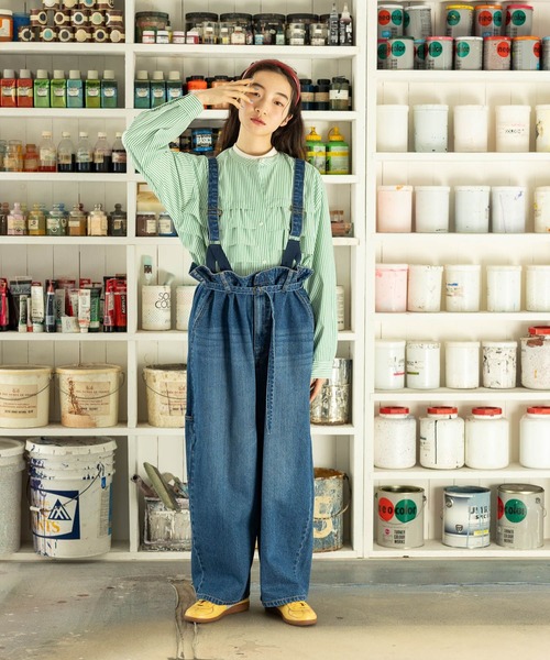 niko and（ニコアンド）の「ケアイージーコタットフリルシャツ