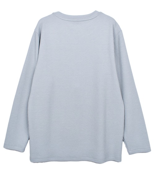 CUSTOM CULTURE(カスタムカルチャー)の「【Custom Culture】Relax Jogger Jersey ジャガードジャージリラックスロングスリーブTシャツ ロンT(Tシャツ/カットソー・メンズ・ブラック/ライトグレー/ベージュ・3/2)」の4枚目の写真