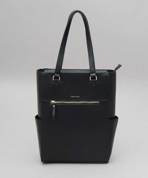 Legato Largo（レガートラルゴ）の「レザー調 ビジネス トートバッグ A4・PC収納対応 ブライトバッグシリーズ（ビジネスバッグ・レディース・ライトグレー/ブラウン/ブラック・FREE）」の4枚目の写真