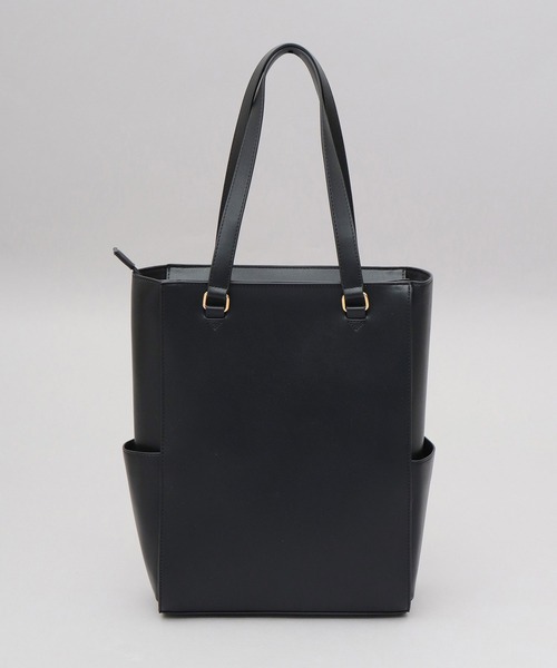 Legato Largo（レガートラルゴ）の「レザー調 ビジネス トートバッグ A4・PC収納対応 ブライトバッグシリーズ（ビジネスバッグ・レディース・ライトグレー/ブラウン/ブラック・FREE）」の6枚目の写真