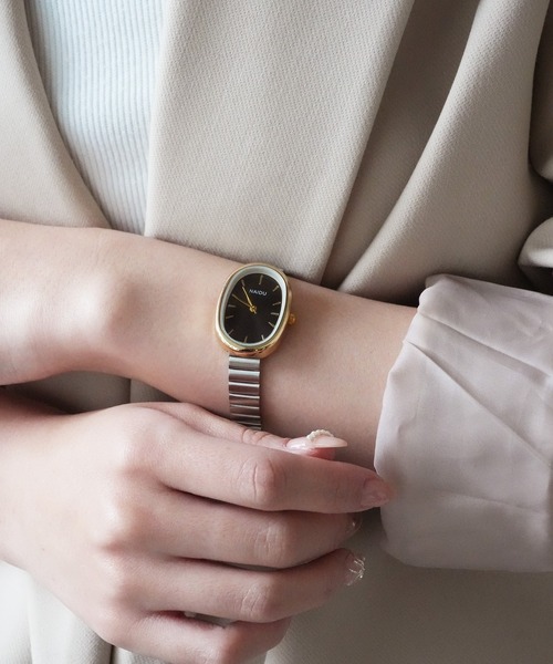 ammy.（エイミードット）の「【 ammy. / エイミードット 】 オーバル フレーム 腕時計（アナログ腕時計・レディース・ブラック×シルバー/ホワイト系/ゴールド系/ブラック系/シルバー系/ブラック×ゴールド・FREE）」の11枚目の写真