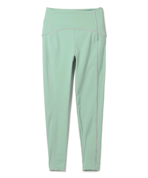 【新品】Chacott ヨガレギンス S 緑 メッシュ 吸汗速乾 ホットヨガ ホットヨガパイピングレギンス（レギンス/スパッツ）｜Chacott