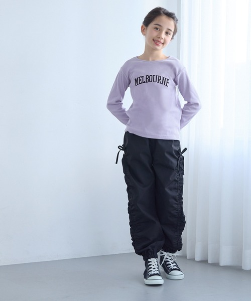 coca（coca）（コカ）の「【WEB限定セール】キッズ メッシュトップス＆リブトップス2点セット（ニット/セーター・キッズ・パープル/ホワイト・130/140/120/150）」の8枚目の写真