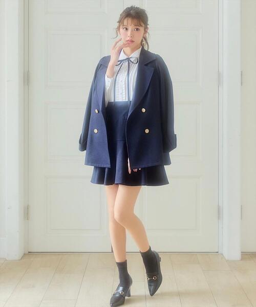 展示会2位】ダブルボタンカルゼオーバージャコット（テーラード