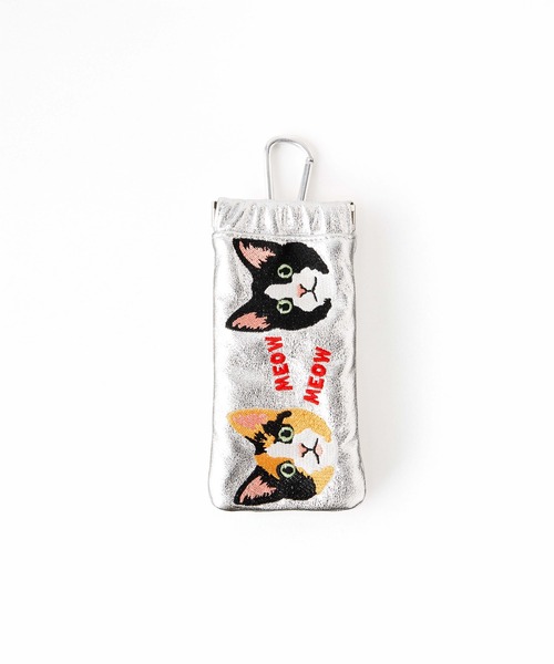 Casselini（キャセリーニ）の「Casselini(キャセリーニ)刺繍サングラスケース（その他小物・レディース・グリーン/シルバー/ブラック・FREE）」の6枚目の写真