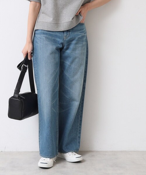 Dessin(デッサン)の「【ユニセックス】ワイドデニム(その他パンツ・レディース・ホワイト系/ブルー/ネイビー・01/02/03/04/05)」の3枚目の写真