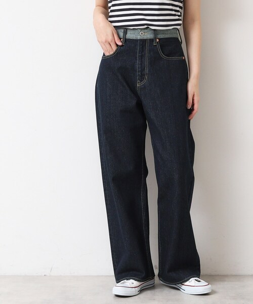 Dessin(デッサン)の「【ユニセックス】ワイドデニム(その他パンツ・レディース・ホワイト系/ブルー/ネイビー・01/02/03/04/05)」の22枚目の写真