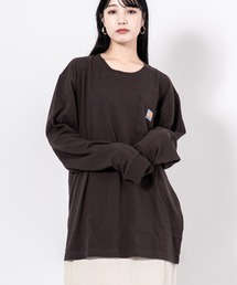 Carhartt（カーハート）の「【CARHARTT】長袖　クルーネックポケットTシャツ　L/S TEE ユニセックス（Tシャツ/カットソー）」
