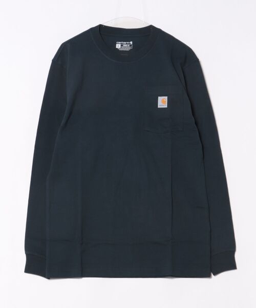 Carhartt(カーハート)の「【CARHARTT】長袖 クルーネックポケットTシャツ L/S TEE ユニセックス(Tシャツ/カットソー・メンズ・グレー/ワインレッド/グリーン/ホワイト/チャコールグレー/ブラック/ダークブラウン/ネイビー・M/L/S)」の14枚目の写真