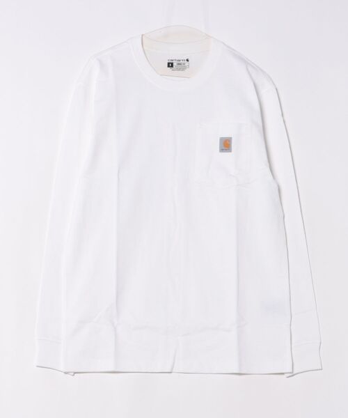Carhartt(カーハート)の「【CARHARTT】長袖 クルーネックポケットTシャツ L/S TEE ユニセックス(Tシャツ/カットソー・メンズ・グレー/ワインレッド/グリーン/ホワイト/チャコールグレー/ブラック/ダークブラウン/ネイビー・M/L/S)」の15枚目の写真