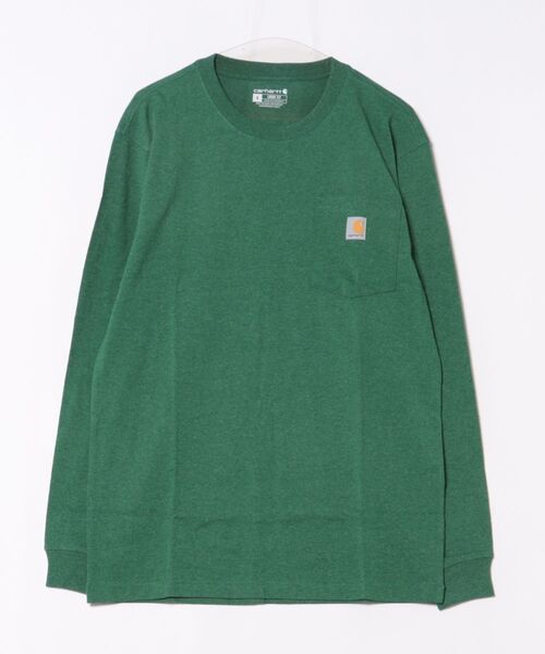 Carhartt(カーハート)の「【CARHARTT】長袖 クルーネックポケットTシャツ L/S TEE ユニセックス(Tシャツ/カットソー・メンズ・グレー/ワインレッド/グリーン/ホワイト/チャコールグレー/ブラック/ダークブラウン/ネイビー・M/L/S)」の16枚目の写真