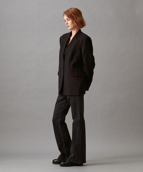 Calvin Klein（カルバン・クライン）の「ビスコース ブレザー（テーラードジャケット・レディース・ブラック・XS/S）」の3枚目の写真