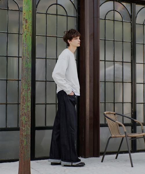 henry neck sweatshirt/ヘンリーネックスウェット（スウェット