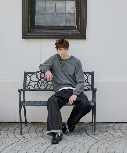 〈完売品〉Regen Glanzヘンリーネックスウェット henry neck sweatshirt/ヘンリーネックスウェット（スウェット