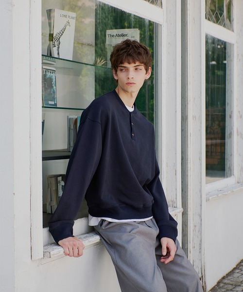 〈完売品〉Regen Glanzヘンリーネックスウェット Regen Glanz ヘンリーネックスウェット Mサイズ 完売品 Regen