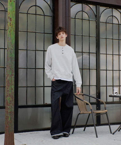 〈完売品〉Regen Glanzヘンリーネックスウェット henry neck sweatshirt/ヘンリーネックスウェット（スウェット