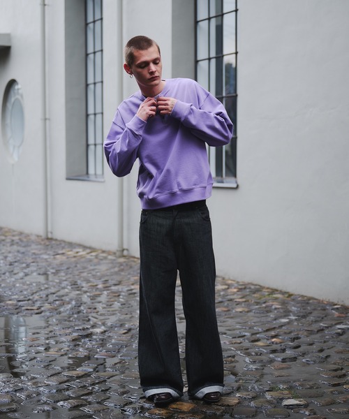 Regen Glanz（レーゲングランツ）の「henry neck sweatshirt/ヘンリーネックスウェット（スウェット・メンズ・ブラック/グレー/ブラック系その他/ライトホワイト/ネイビー・LARGE/MEDIUM/SMALL）」の21枚目の写真