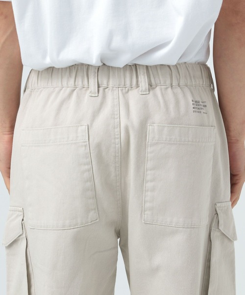 BAYFLOW（ベイフロー）の「6ポケットワイドカーゴパンツ（カーゴパンツ・メンズ・ブラック/オフホワイト・LARGE/MEDIUM）」の9枚目の写真