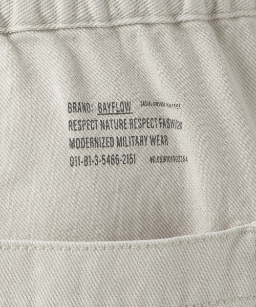 BAYFLOW（ベイフロー）の「6ポケットワイドカーゴパンツ（カーゴパンツ・メンズ・ブラック/オフホワイト・LARGE/MEDIUM）」の11枚目の写真