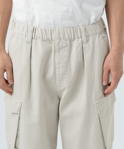 BAYFLOW（ベイフロー）の「6ポケットワイドカーゴパンツ（カーゴパンツ・メンズ・ブラック/オフホワイト・LARGE/MEDIUM）」の12枚目の写真
