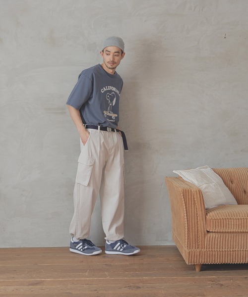 BAYFLOW（ベイフロー）の「6ポケットワイドカーゴパンツ（カーゴパンツ・メンズ・ブラック/オフホワイト・LARGE/MEDIUM）」の21枚目の写真