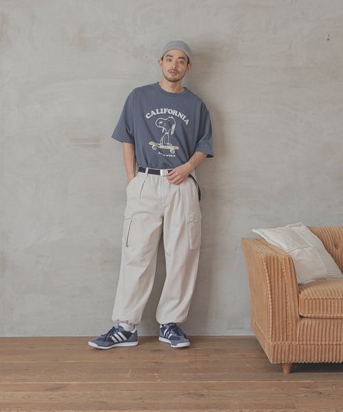 BAYFLOW（ベイフロー）の「6ポケットワイドカーゴパンツ（カーゴパンツ・メンズ・ブラック/オフホワイト・LARGE/MEDIUM）」の22枚目の写真