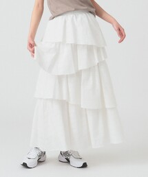 Ray BEAMS（レイビームス）の「サッカー チェック ティアード スカート [手洗い可]（スカート）」