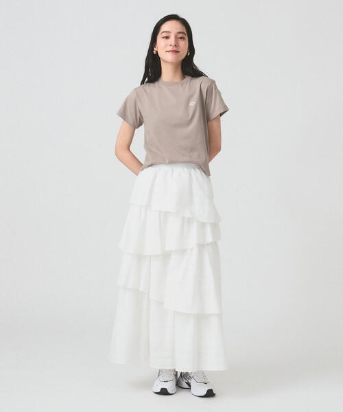 Ray BEAMS（レイビームス）の「サッカー チェック ティアード スカート（スカート・レディース・ブラック/ホワイト・1/0）」の3枚目の写真