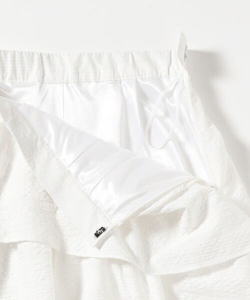 Ray BEAMS（レイビームス）の「サッカー チェック ティアード スカート（スカート・レディース・ブラック/ホワイト・1/0）」の21枚目の写真