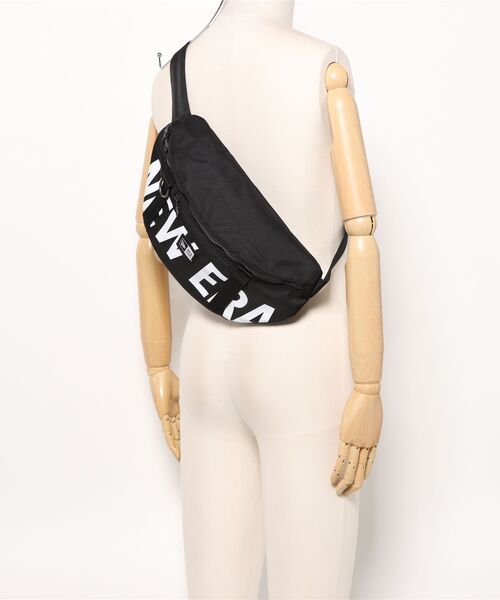 NEW ERA(ニューエラ)の「【NEW ERA/ニューエラ】WAIST BAG 1680D 3(ボディバッグ/ウエストポーチ・メンズ・ブラック/ブラック×ホワイト/ブラック系その他/サンドベージュ・FREE)」の5枚目の写真