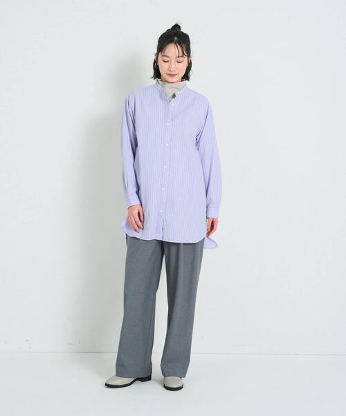 コンジュペイエADIEU TRISTESSEコットンリネンダブルガーゼシャツ conges payes ADIEU TRISTESSE（コンジェ ペイエ アデュー
