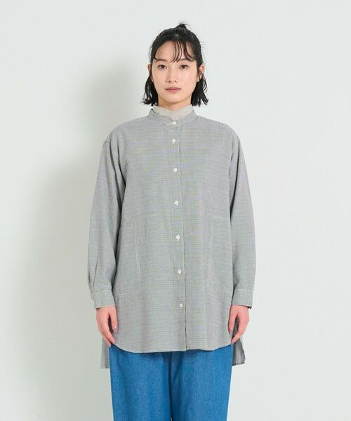 コンジュペイエADIEU TRISTESSEコットンリネンダブルガーゼシャツ conges payes ADIEU TRISTESSE（コンジェ ペイエ アデュー