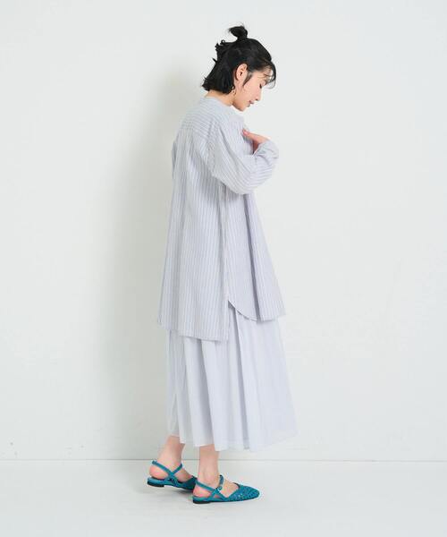 セール】ガーゼロングシャツ（シャツ/ブラウス）｜conges payes