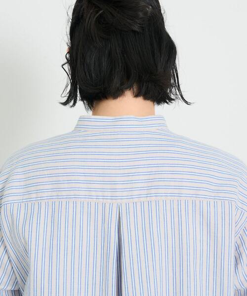 conges payes ADIEU TRISTESSE(コンジェ ペイエ アデュートリステス)の「ガーゼロングシャツ(シャツ/ブラウス・レディース・グレー系その他/ブルー系その他/チェック・38)」の10枚目の写真
