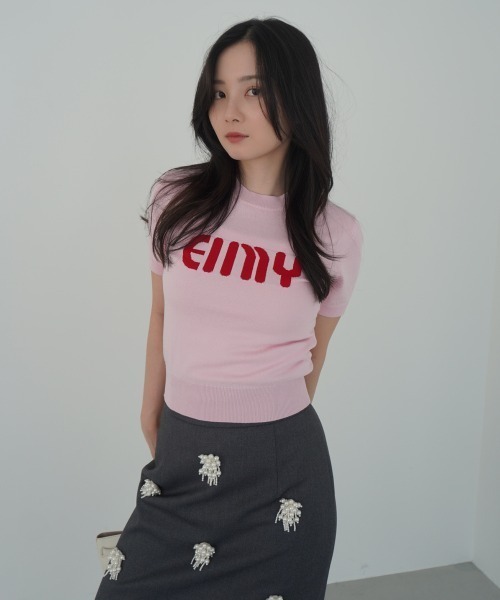 新品　激レア　エイミー　eimy カラーベルトタイトスカート セール】ビジュー刺繍タイトスカート（スカート）｜eimy istoire