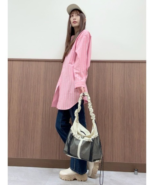 BEVERLY HILLS POLO CLUB(ビバリーヒルズポロクラブ)の「BEVERLY HILLS POLO CLUB(ビバリーヒルズポロクラブ)【レディース】ワンポイントチュニックシャツ(チュニック・レディース・グリーン/レッド/ホワイト・M/L/XL)」の11枚目の写真