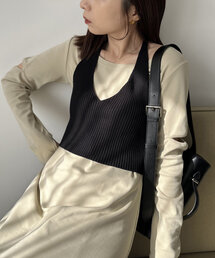 CAPRICIEUX LE'MAGE | 【サイズ展開あり】ホルターSETカットワンピース(ワンピース)