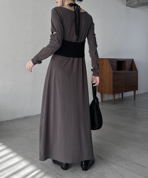 CAPRICIEUX LE’MAGE カットオフワンピース エクリュ FREE サイズ展開あり】カットオフワンピース | CAPRICIEUX LE'MAGE