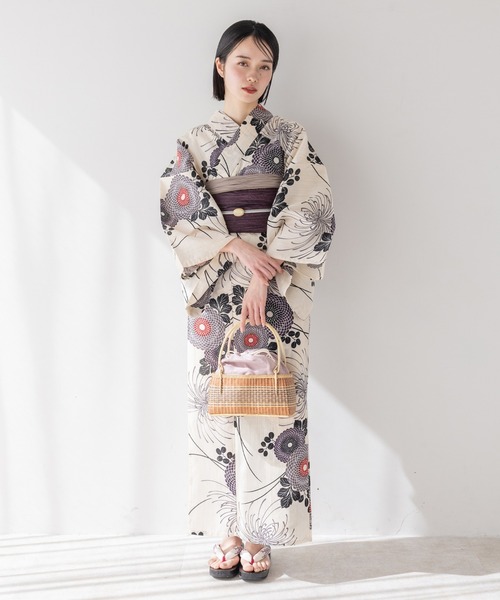 ゆかた館グレース（ユカタカングレース）の「こだわり浴衣５点セット（浴衣・レディース・グリーン系2/ブルー系3/ブラック系/ダークブルー/ブルー系1/ラベンダー/サックスブルー/グリーン系1/ブルー系4/ネイビー系/ブルー系2/ホワイト系/グリーン系3/ベージュ系・SMALL/MEDIUM）」の17枚目の写真