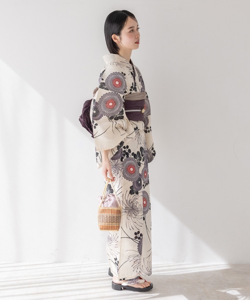 ゆかた館グレース（ユカタカングレース）の「こだわり浴衣５点セット（浴衣・レディース・グリーン系2/ブルー系3/ブラック系/ダークブルー/ブルー系1/ラベンダー/サックスブルー/グリーン系1/ブルー系4/ネイビー系/ブルー系2/ホワイト系/グリーン系3/ベージュ系・SMALL/MEDIUM）」の20枚目の写真