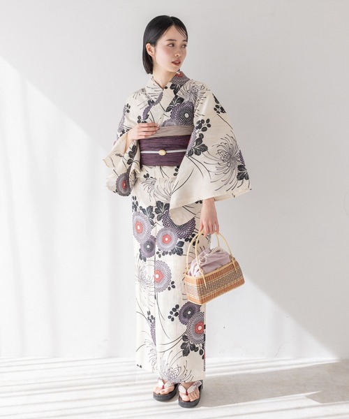 ゆかた館グレース（ユカタカングレース）の「こだわり浴衣５点セット（浴衣・レディース・グリーン系2/ブルー系3/ブラック系/ダークブルー/ブルー系1/ラベンダー/サックスブルー/グリーン系1/ブルー系4/ネイビー系/ブルー系2/ホワイト系/グリーン系3/ベージュ系・SMALL/MEDIUM）」の21枚目の写真