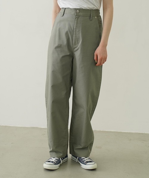 MILKFED.(ミルクフェド)の「BACK RIBBON PANTS(その他パンツ・レディース・オリーブ/ネイビー/オフホワイト・M/S)」の4枚目の写真