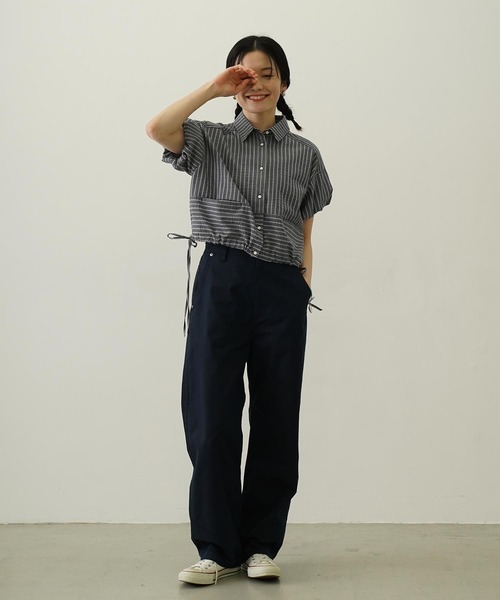 MILKFED.(ミルクフェド)の「BACK RIBBON PANTS(その他パンツ・レディース・オリーブ/ネイビー/オフホワイト・M/S)」の19枚目の写真