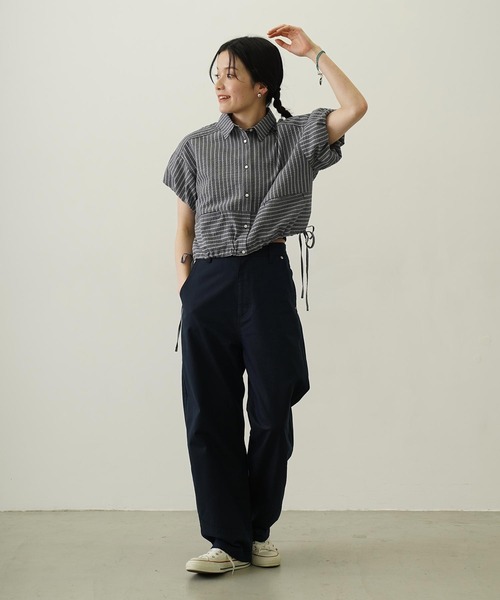 MILKFED.(ミルクフェド)の「BACK RIBBON PANTS(その他パンツ・レディース・オリーブ/ネイビー/オフホワイト・M/S)」の20枚目の写真