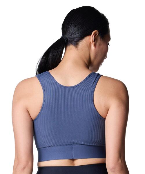 UNDER ARMOUR(アンダーアーマー)の「UAリブ ブラ ミディアムサポート(トレーニング/レディース)(スポーツブラ・レディース・チャコールグレー・S/M/XL/L)」の2枚目の写真