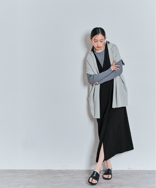 W:Huku(フーク)の「ジレデザイン ワンピース(ワンピース・レディース・ブラック/グレー/ベージュ・M/L)」の20枚目の写真